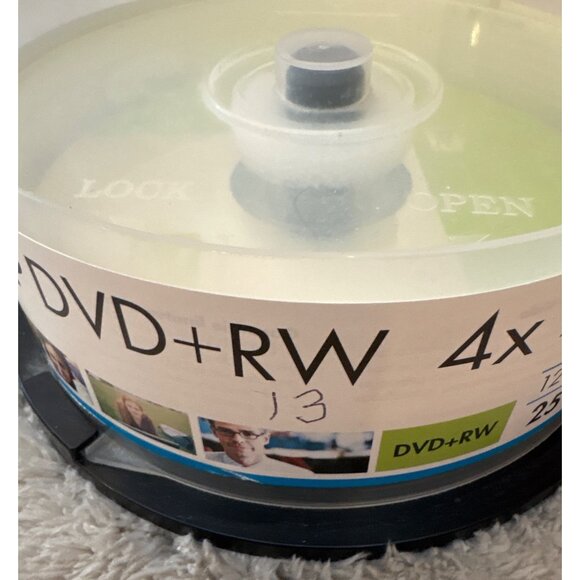 HP DVD+RW 4X 4.7GB 120 Min Rewritable Discs 13 Pack Spindle *13 Discs* - Picture 4 of 4